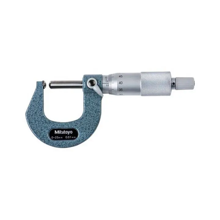 Panme Đo Ngoài Đo Thành Ống Mitutoyo 115-215 0-25mm/0.01mm (2 đầu cầu)