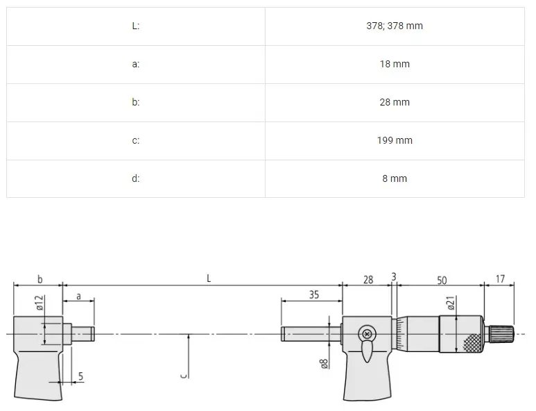 Panme Đo Ngoài Mitutoyo 103-150 (325-350mm/0.01mm) - Ảnh 3
