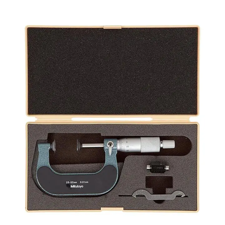 Panme Đo Ngoài Đo Bánh Răng Mitutoyo 123-102 (25-50mm/0.01mm) - Ảnh 2