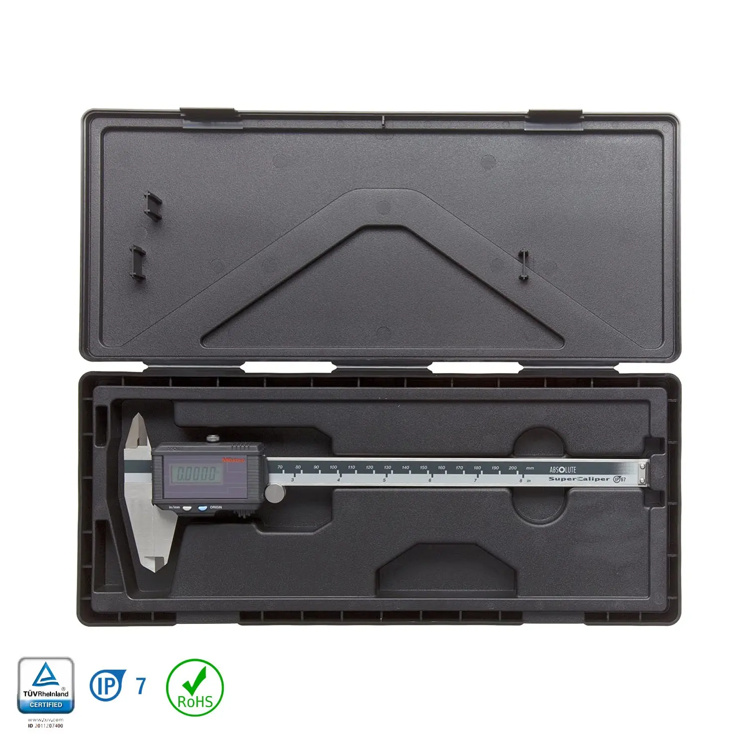 Thước Kẹp Điện Tử Quang Năng 200mm Mitutoyo 500-785 (0-8”/0-200mm/0.01mm) - Ảnh 2