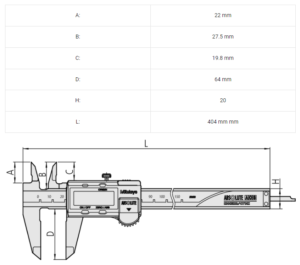 Thông Số Kỹ Thuật Của Thước Kẹp Điện Tử 300mm Mitutoyo 500-173-30