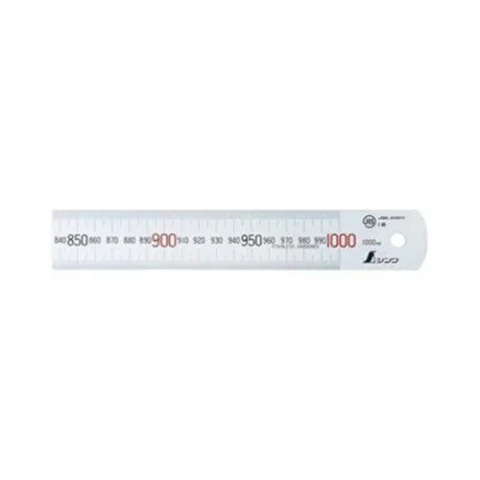 Thước Lá Inox Mạ Nhũ Bạc Shinwa 13064 2m