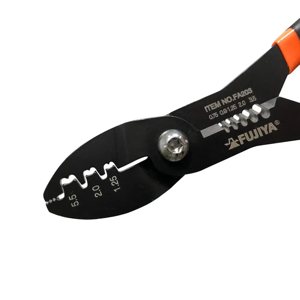 Kìm Cắt Tuốt Bấm Cos Dây Điện Đa Năng Fujiya FA203 (180mm) - Ảnh 2