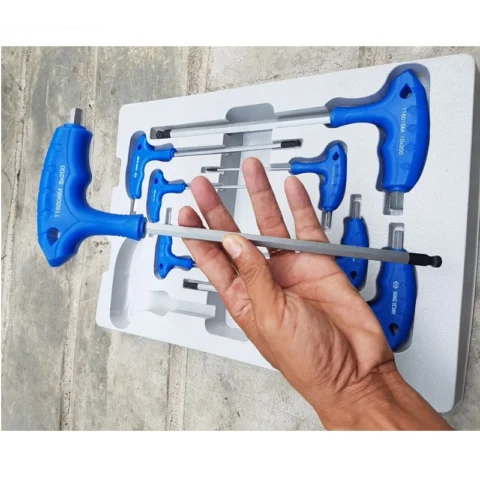 Bộ Lục Giác Bi Cán Chữ T 8 Cái H2~H10 Kingtony 22108MR