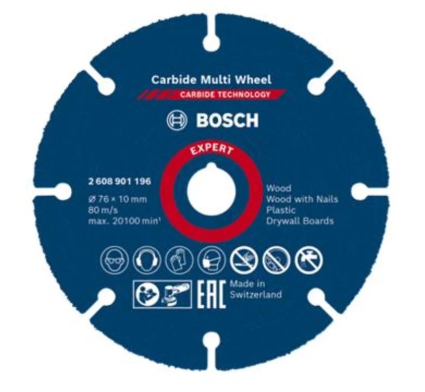 Đĩa cắt gỗ đa năng 76x10mm Bosch 2608901196