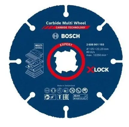 Đĩa cắt gỗ đa năng X-lock (125mm) Bosch 2608901193
