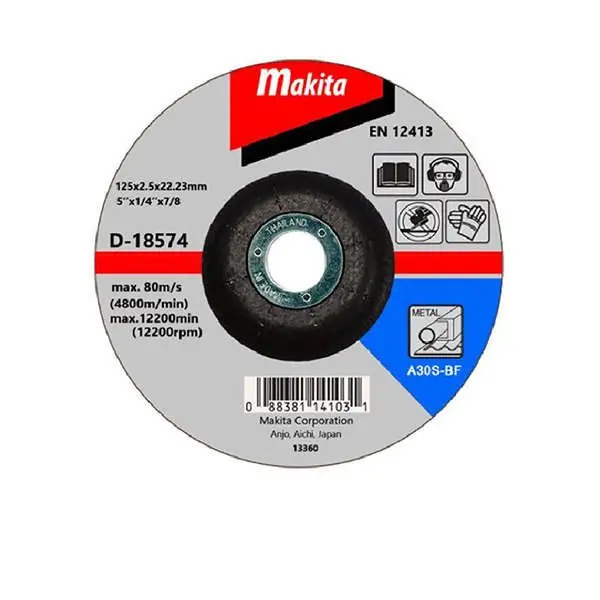 Đá cắt sắt A30S 125x3x22.23mm Makita D-18574