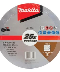 Đá cắt kim loại 230X2.0X22.23MM Makita E-03006