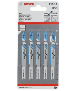 Lưỡi cưa lọng T 118 A – Sắt 5 lưỡi Bosch 2608631013