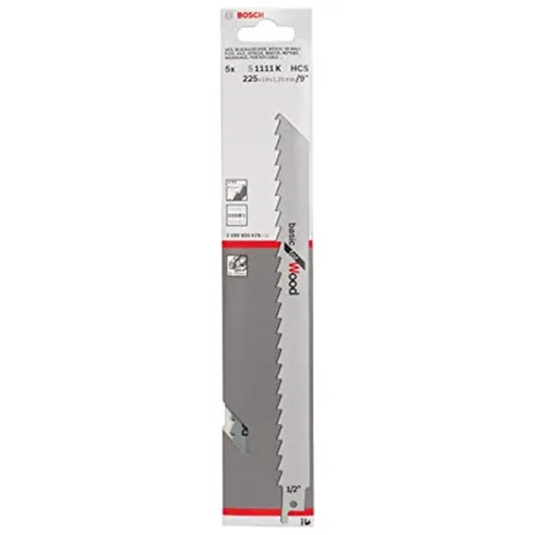Bộ lưỡi cưa kiếm gỗ S1111K Bosch 2608650678